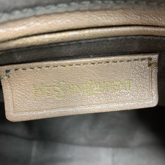 💯 AUTH YSL Saint Laurent Cabas Y Leather Tote - Picture 8 of 12
